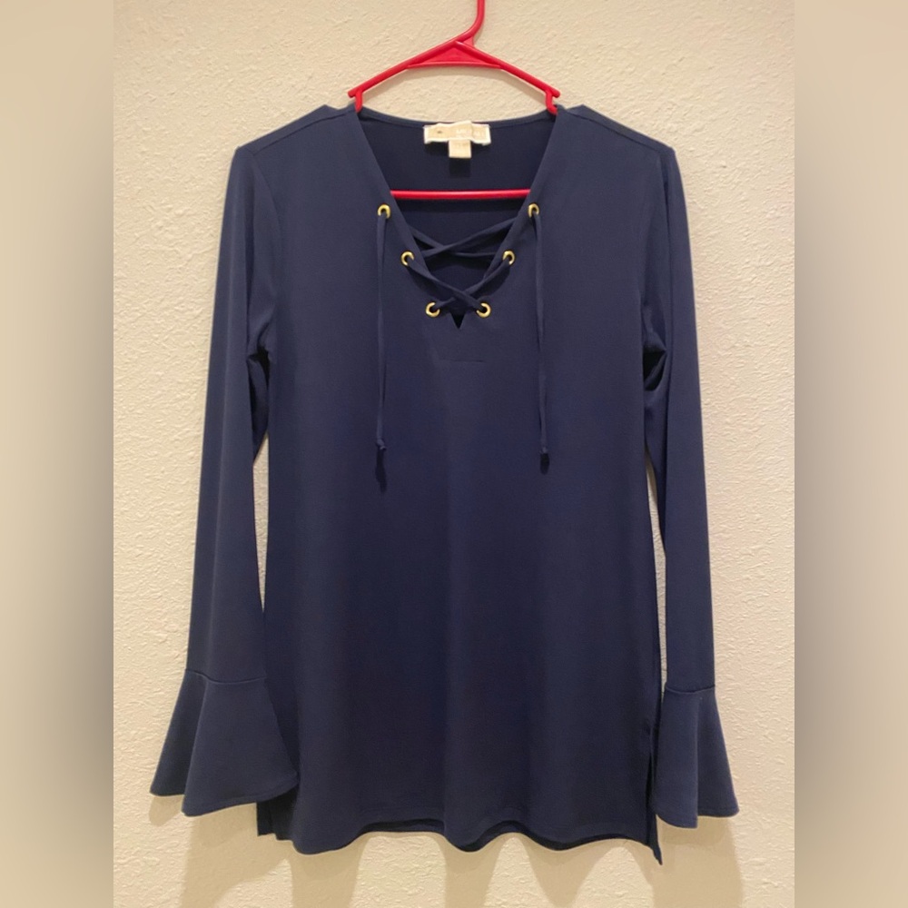 Michael Michael Kors Navy Blouse Top Long sleeve